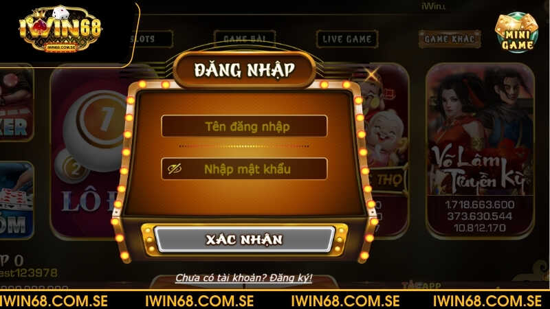 Đăng nhập iWin68